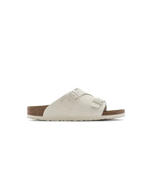 Birkenstock Zurich Suede Leather Antique White Sandals