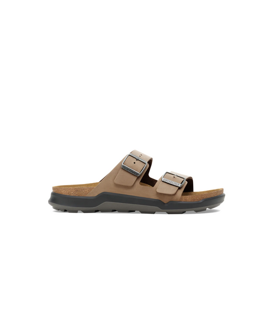 Birkenstock Arizona Cross Town Oiled Leather Tobacco Brown Mens Sandals